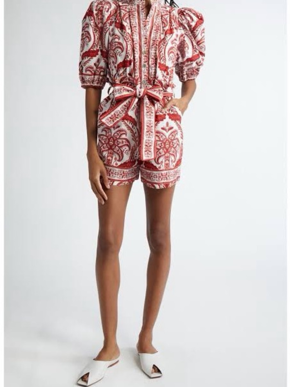 Farm Rio Tropical Cameo Romper
